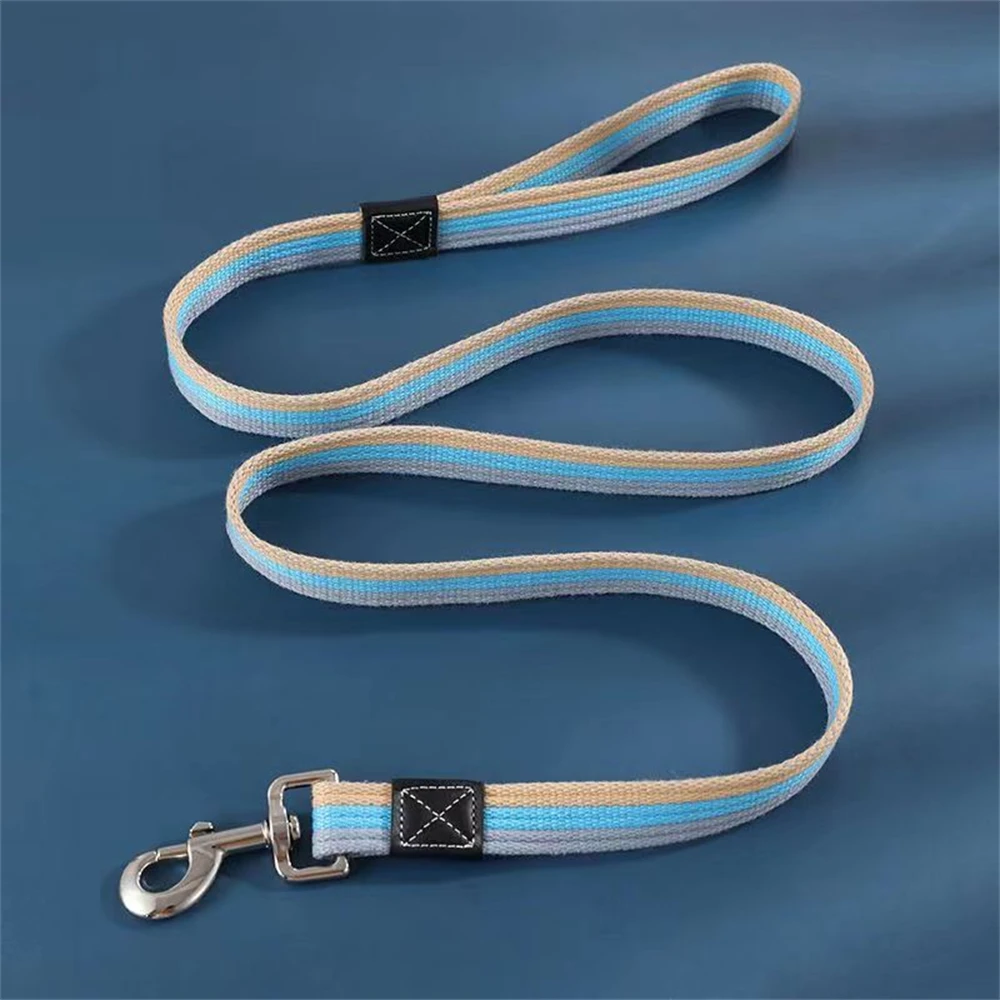 1.5/2m Canvas Thick Dog Leash for Small Large Dogs Leash Outdoor Pet Dog Walk Training Leashes Lengthen Pet Dogs Cat Accessories