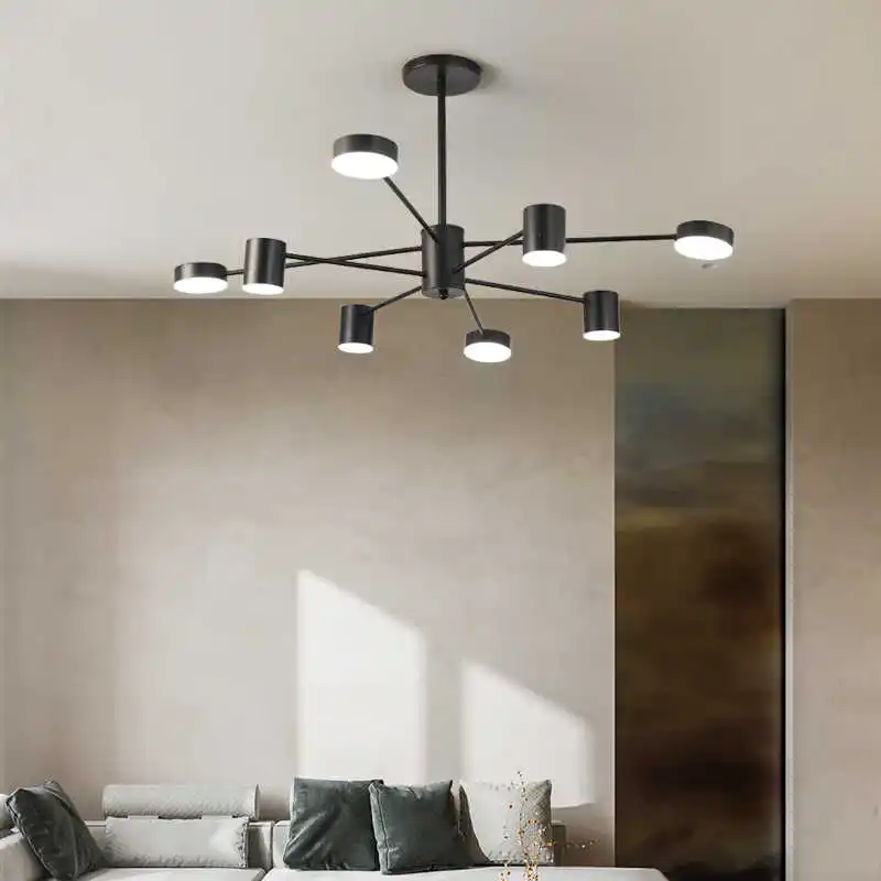 Nordic Modern LED Chandelier For Villa Living Room Ceiling Light Restaurant Pendant Light Creative Personality Mesh Pendent Lamp