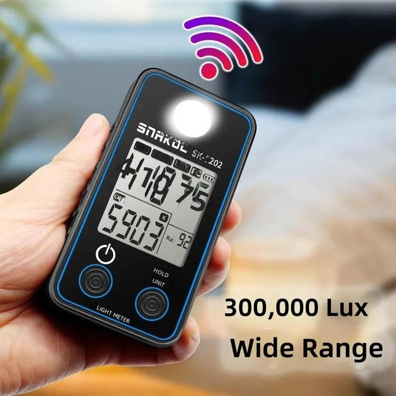 Digital Luxmeter Light Meter 0.5‑300000 Lux FC Illuminance Tester Photometer Brightness Measuring Tool For Photography