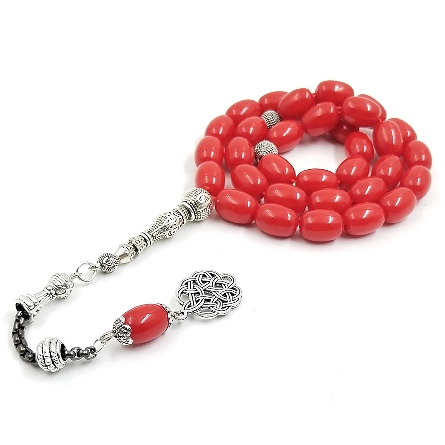 Tasbih Red stone Muslim Lady Rosary  33 45 51 99 100 prayer beads Madam Ladies jewelry islamic arab bracelet misbaha