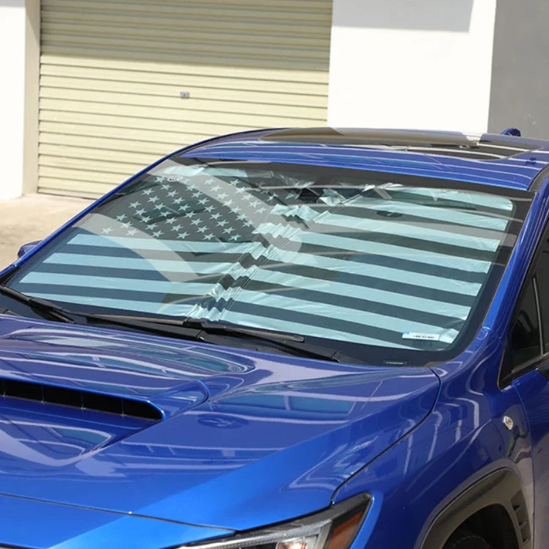 

Silver Tape Car Front Windshield Sunshade Sun Protection Visor Sunshade Interior Car Accessories For Subaru WRX 2022-2025