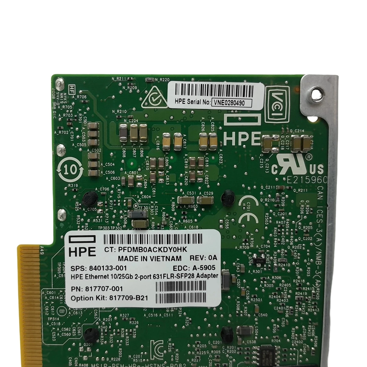 تقريبا جديد 817709-B21 HPE 631FLR-SFP28 10/25G 2-Port Ethernet محول 840133-001 817707-001 #4