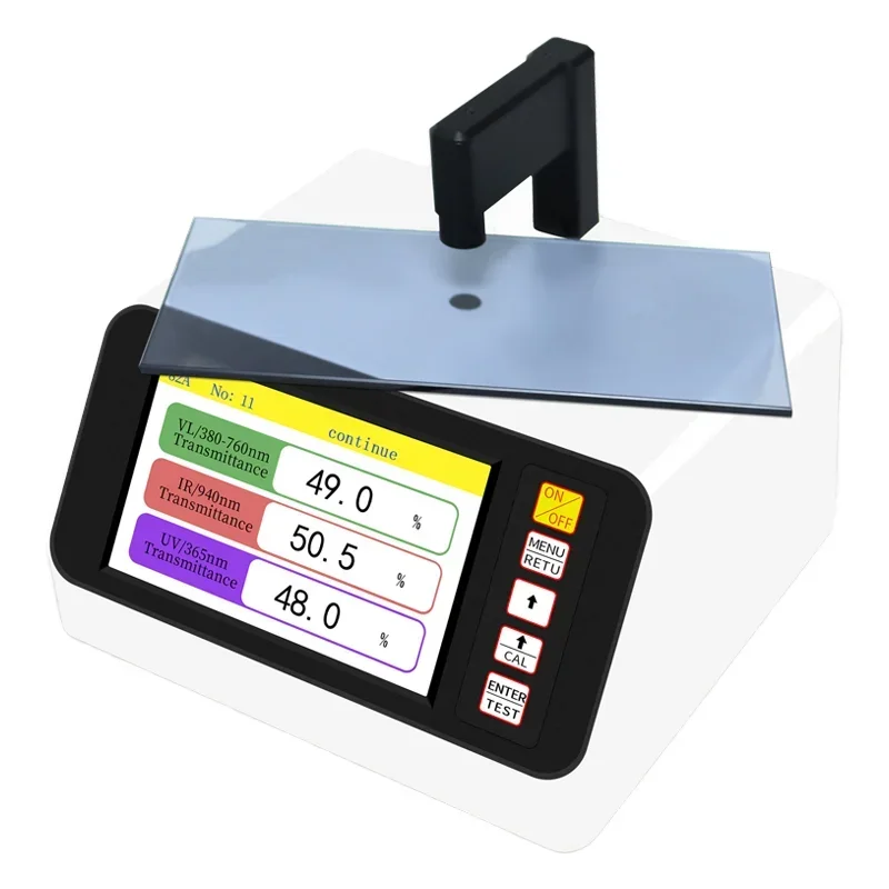 20252025DR82A Optical Transmittance Equipment Infrared Ultraviolet & Visible Light Glass Film Tester