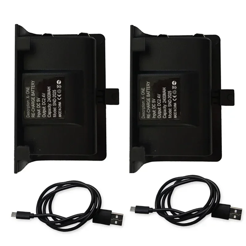 2Pcs 2400Mah Rechar…