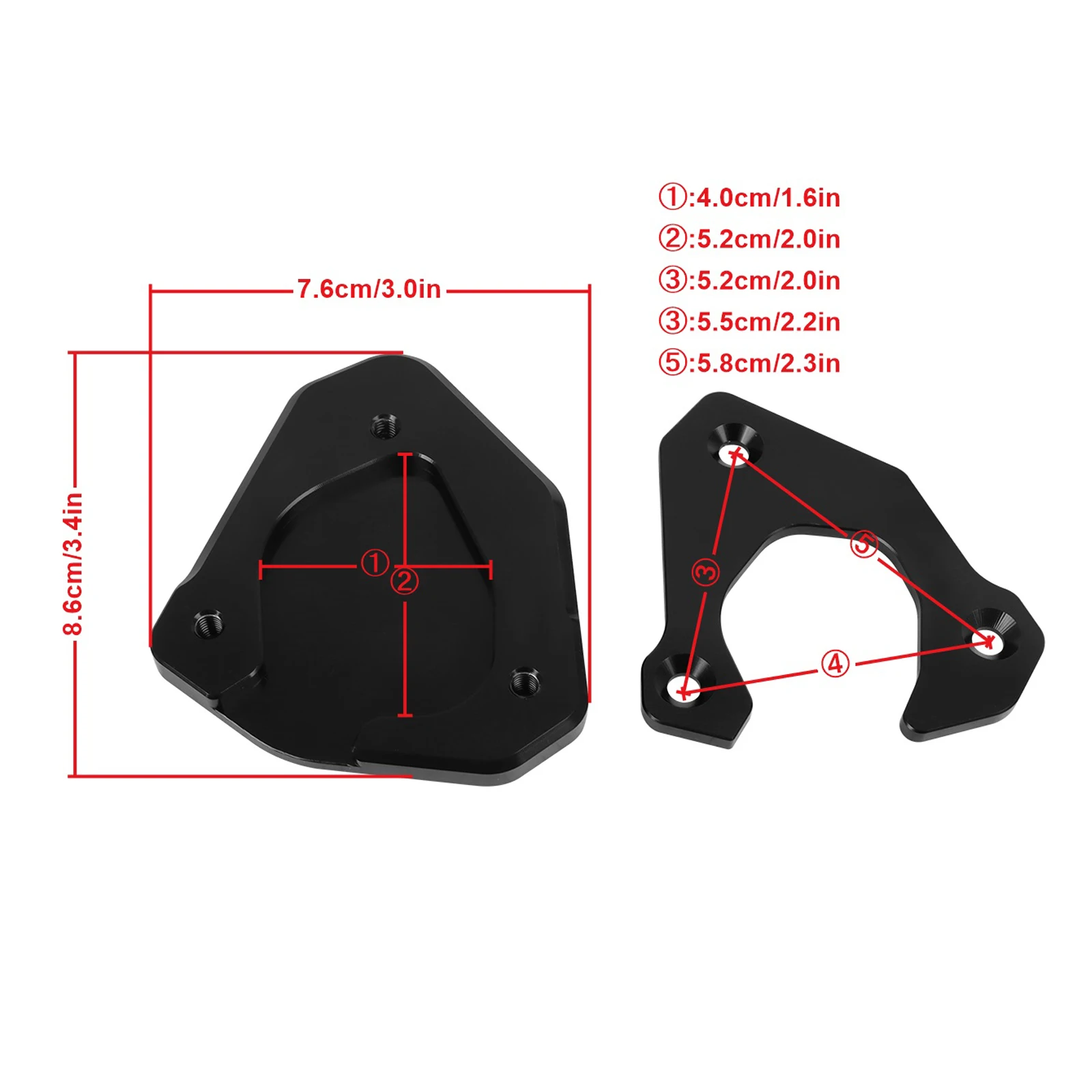 Motorcycle CNC Kickstand Extension Pad Foot Side Stand Extension Plate For G310GS G310 GS G 310 GS 2022 2023