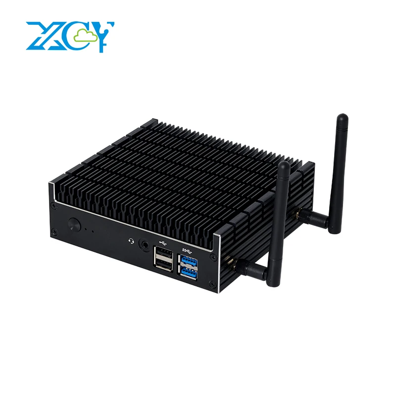 Fanless Industrial Computer Intel Pentium 5405U DDR4 M.2 NGFF SSD 4K UHD WiFi Bluetooth WIndows 11 Linux Barebone PC Mini