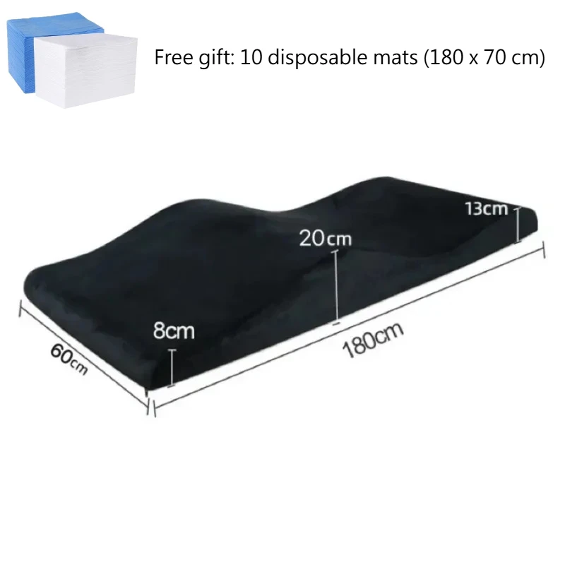 Colchón Para Camillas De Pestañas Lash Bed Topper Foam Mattress Home Furniture Fabric Modern Eyelash Beauty Salon Soft Velvet