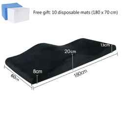 Wholesale Curved Lash Topper Lash Bed Topper Foam Mattress Home Furniture Fabric Modern Eyelash Beauty Salon Soft Velvet