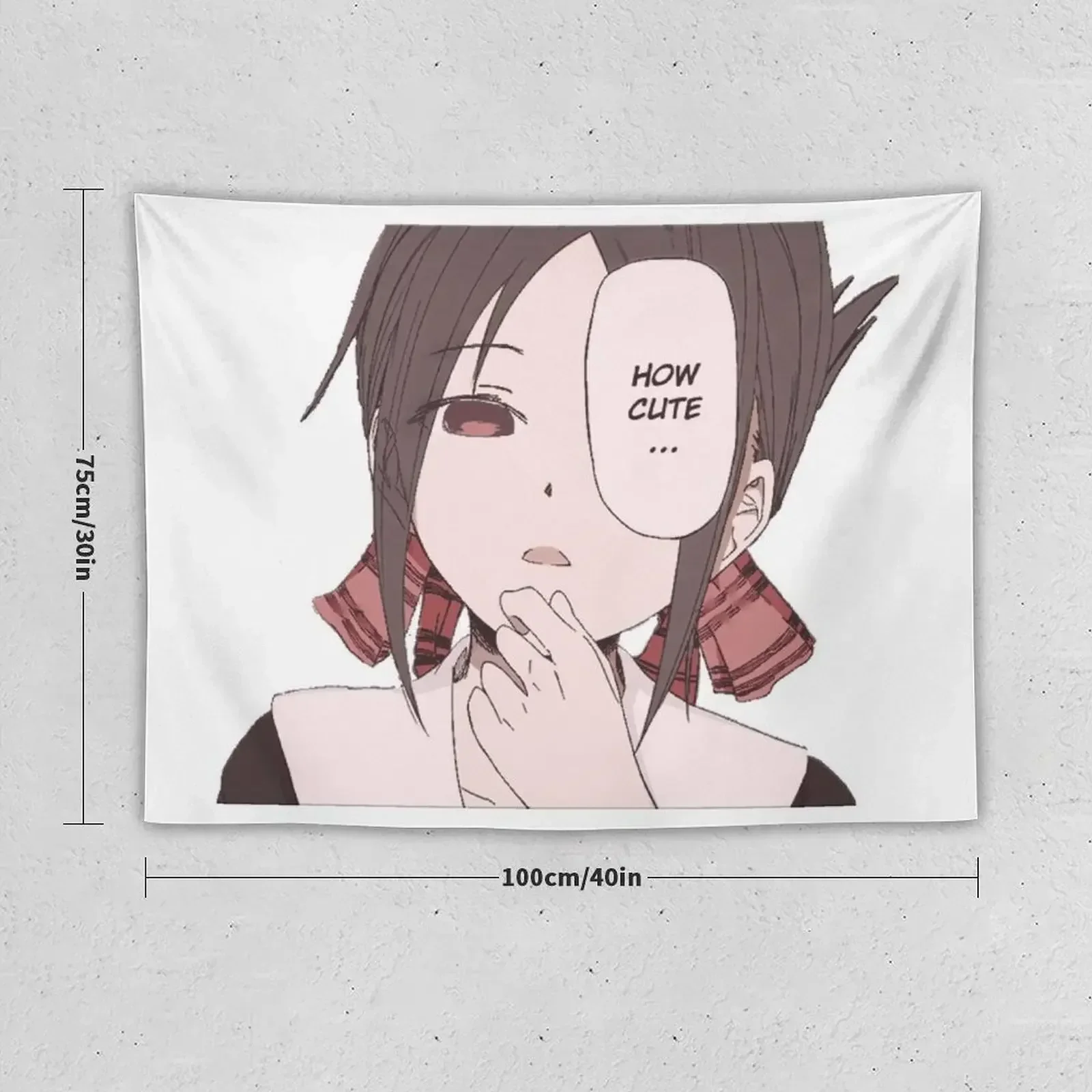 Kaguya Shinomiya Colorized Cute Design Tapestry Living Room Decoration Wall Carpet Anime Decor Tapestry