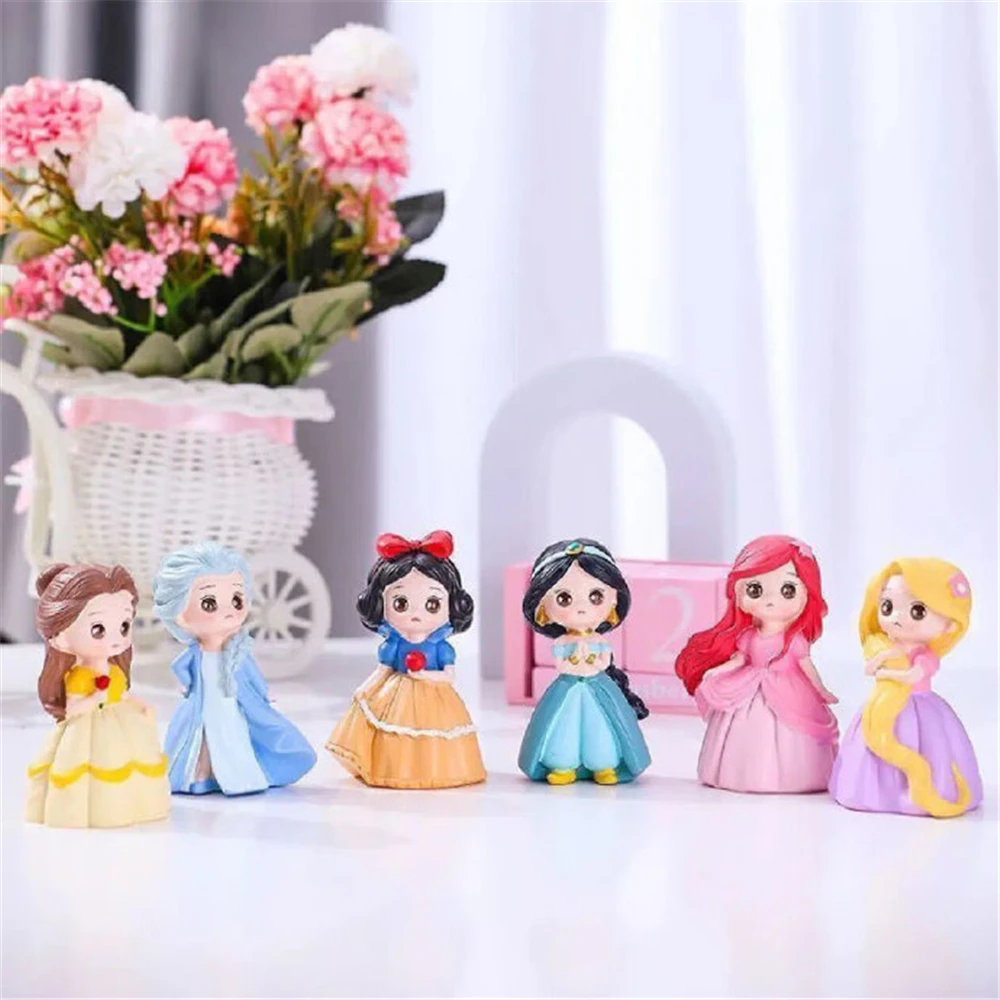 Raya Princess Painted Moana Doll White Handmade Disney Anna Dolls Cartoon Stone Crafts DIY Handmade Graffiti Toy Wholesale