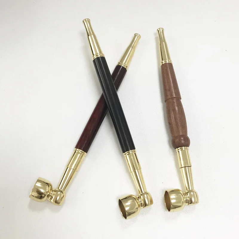 Retro Classic Long Pipe For Thick Thin Multipurpose Smoking Pipe Reduce Tar Removable to Clean Cigarette Holder Smoking Gadgets