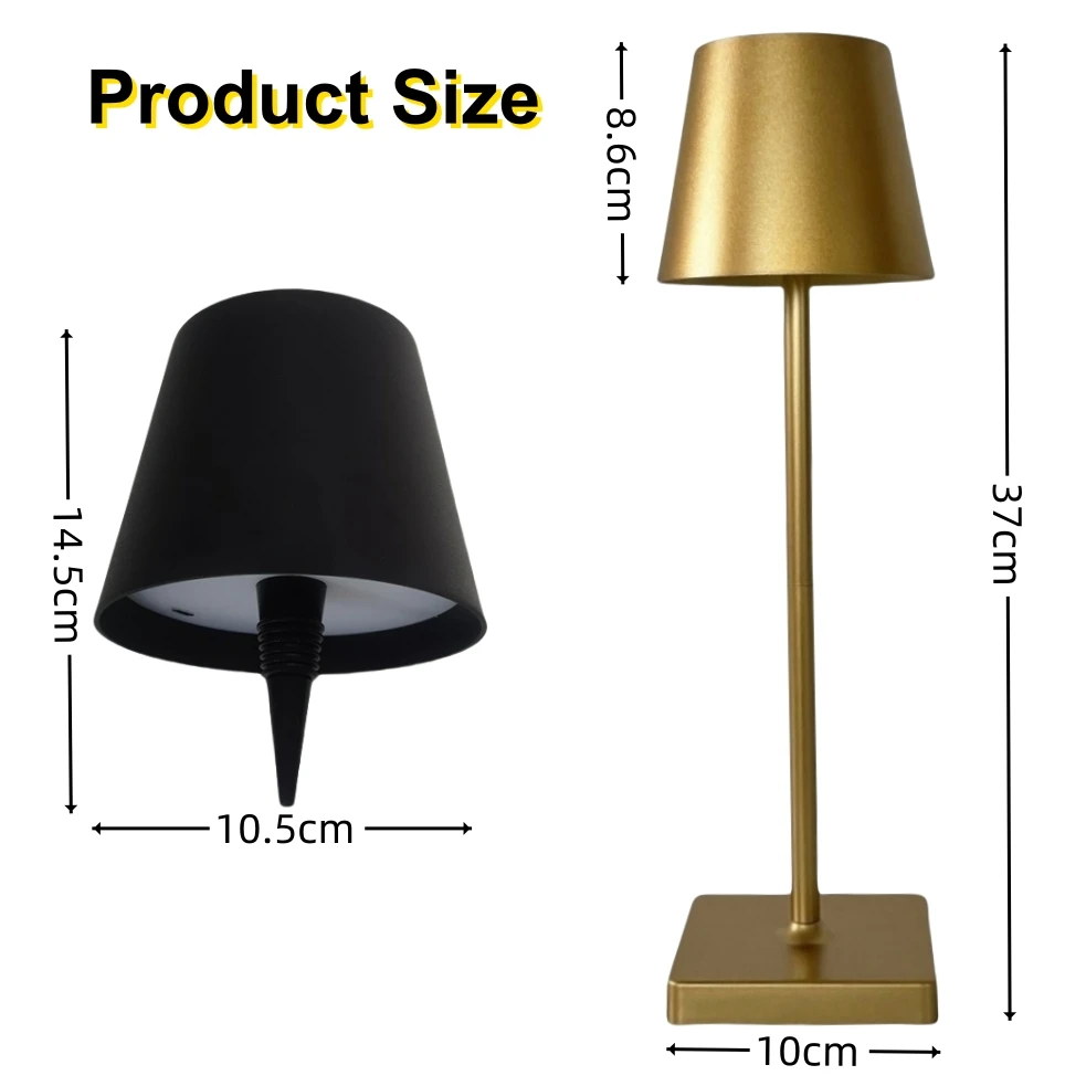 LED Rechargeable Wine Bottle Lamp Touch Control of 3 Colors and Stepless Dimming  Table  Lamp Night Light