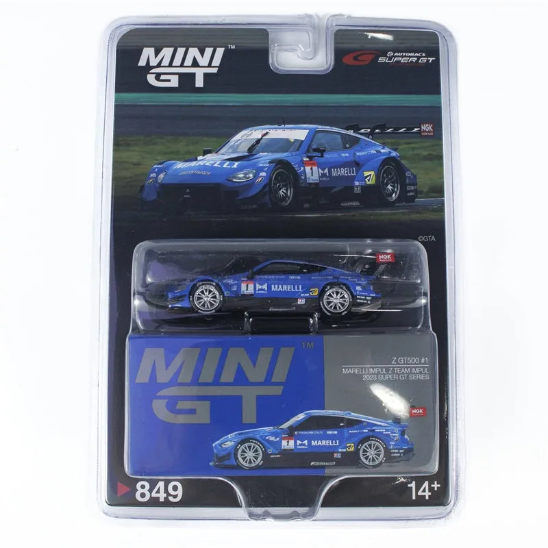 MINIGT1:64 SUPERGT NSX-GT Racing Car Model in Alloy Finish, Carded Packaging, Boys' Toy, Adult Collection Piece