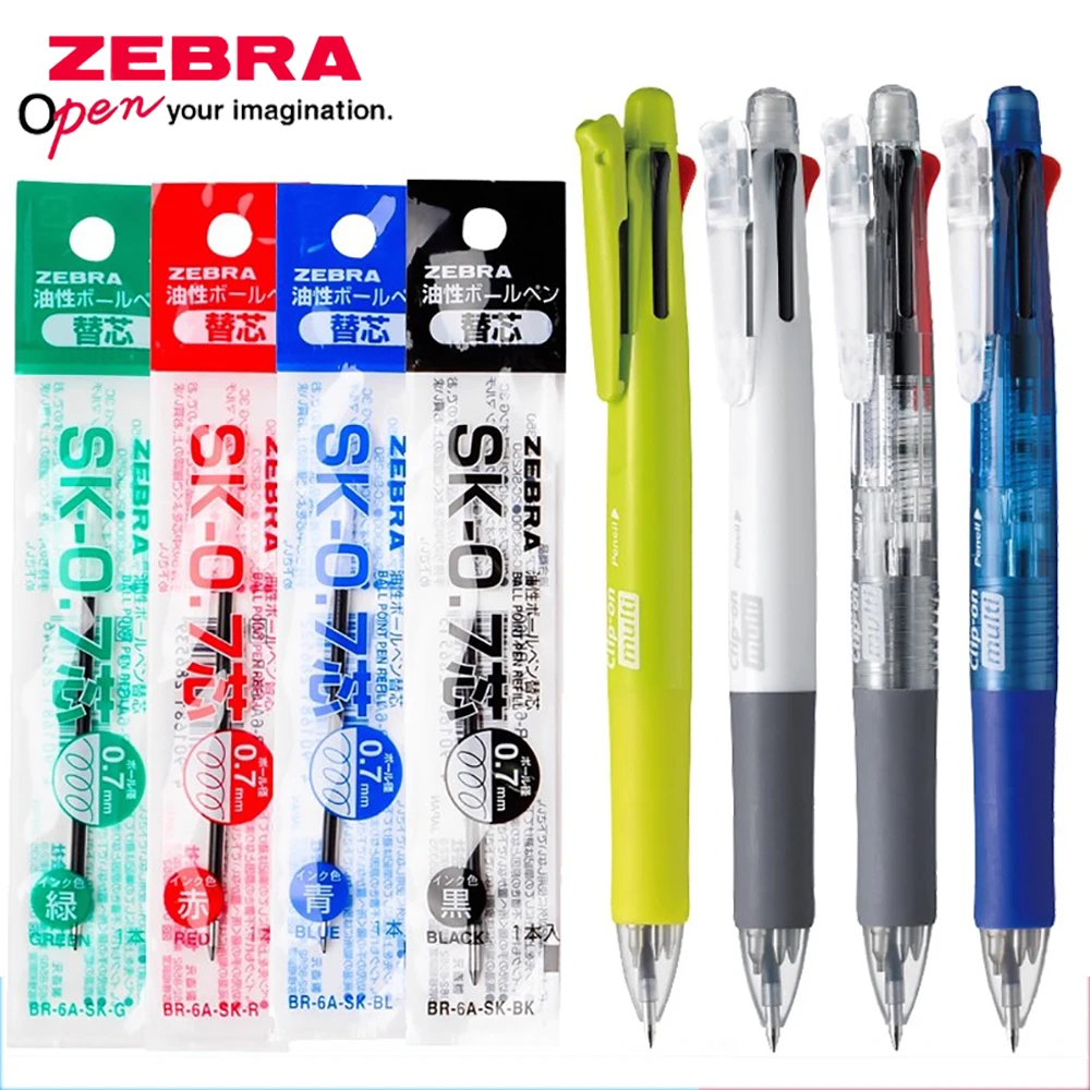 

Japan ZEBRA SK-0.7 Smooth Multi-functional Pen Refill Four Colors Ballpoint Pen Refill Colorful Core Stationery Office Supplies