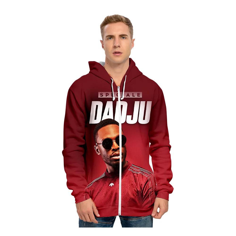 Dadju music fans  hoodies sweatshirt Printed graphic pop hip hop internet celebrity  sweatshirt casual hoodies swearshirt zipper