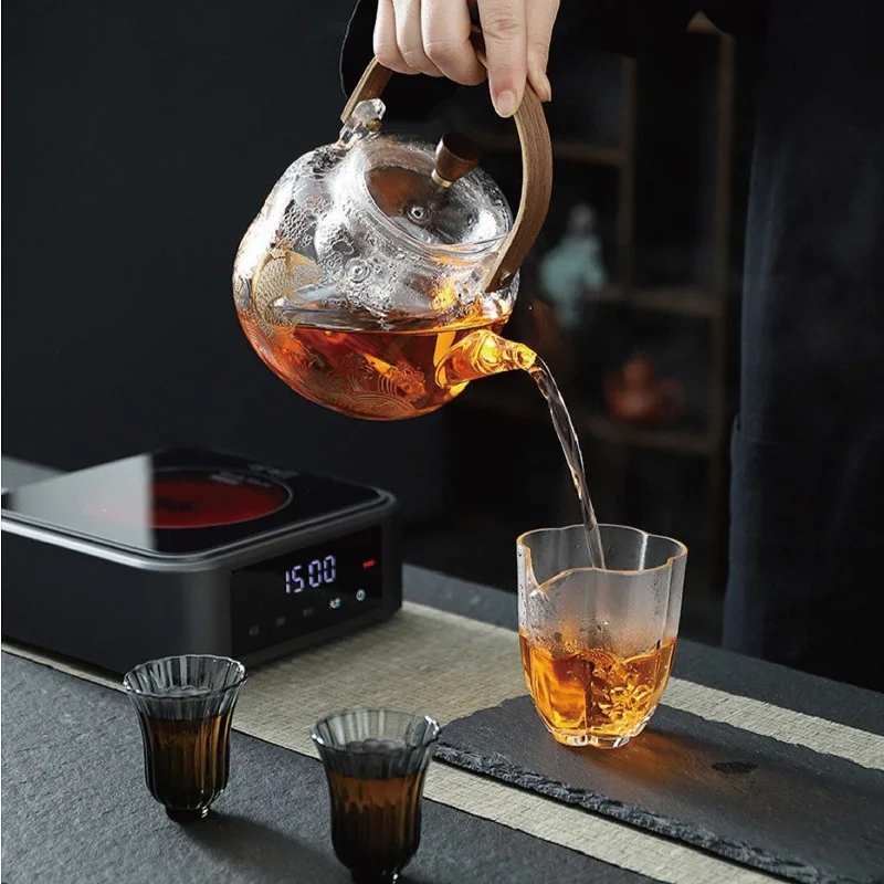 

Home Electric Ceramic Stove Timing Coffee Electric Hot Plate Office Tea Making Machine 1500W Smart Tea Stove Auto Keep Warm 220V
