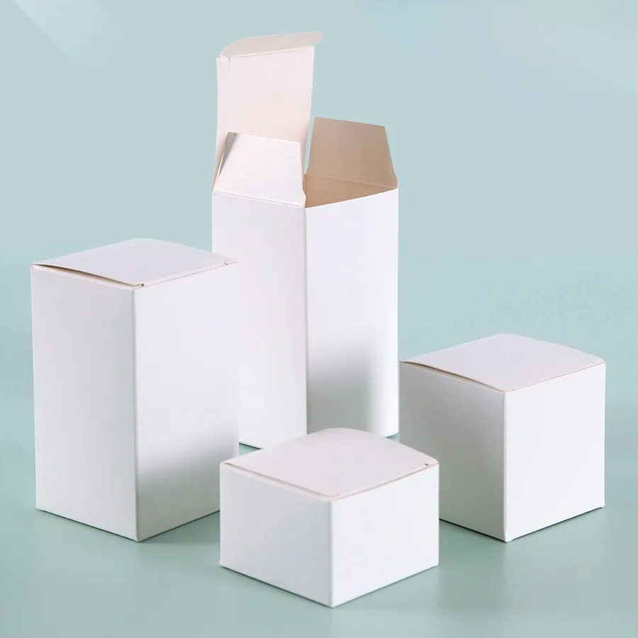 500pcs white paper box