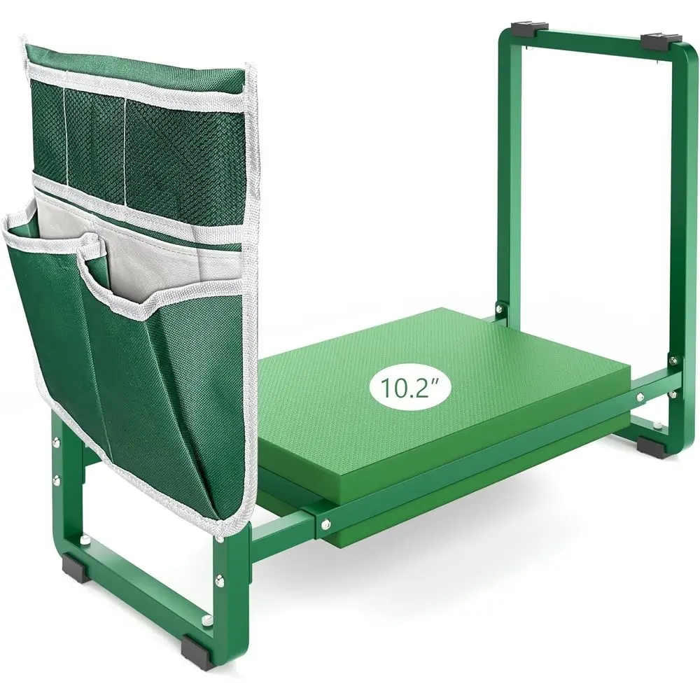 

Garden Kneeler and Seat, 10.2" Wider Heavy Duty Thick Gardening Bench or Kneeling and Seat - Multiunctional Kneeler Bench, Garde