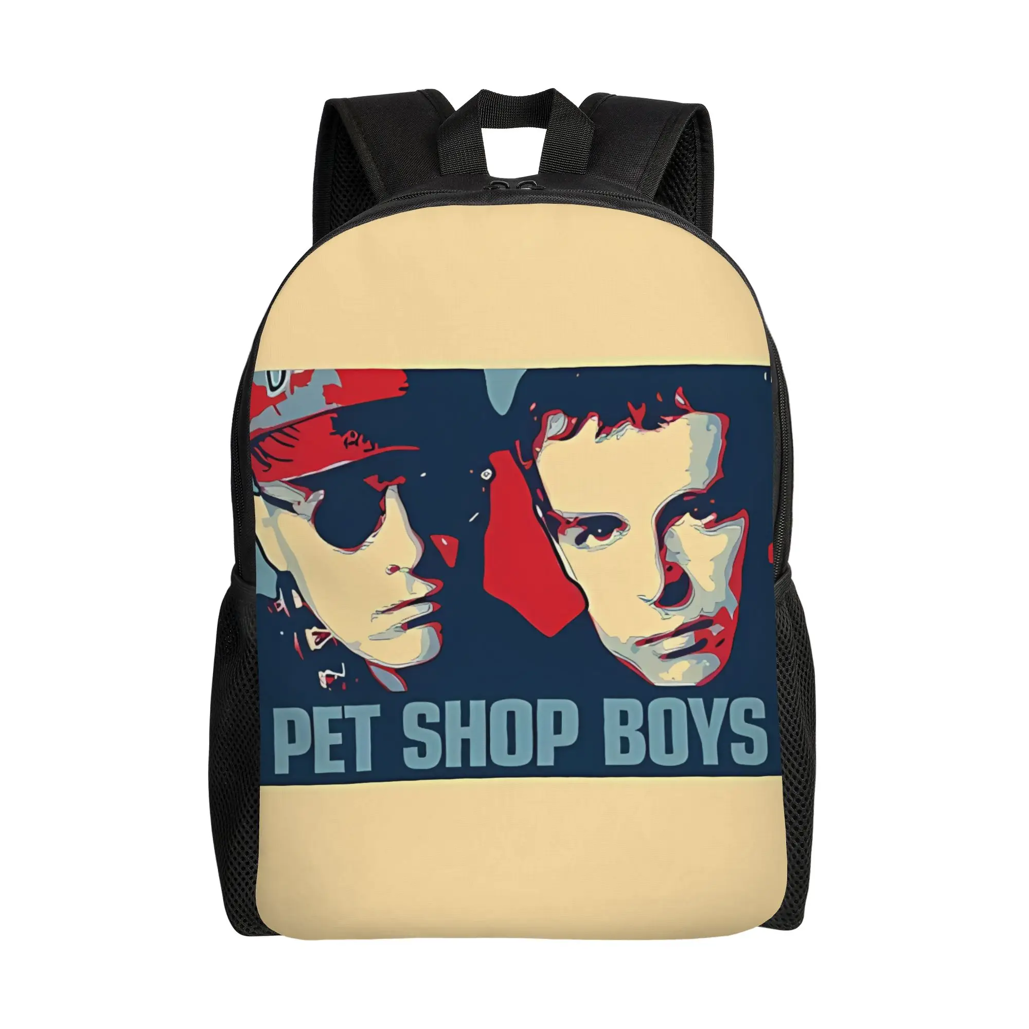 

silhouette retro poster Pet Shop Boys Schoolbag Ladies Daily Large Capacity Schoolbag Back To School Season