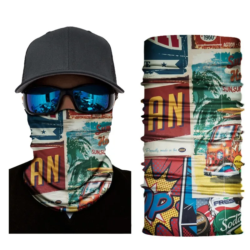 Breathable Scarf Men Women Bandana Balaclava Summer Scarves Tube Masks Head Face Cover Neck Gaiter Bicycle Cycling Neckerchief