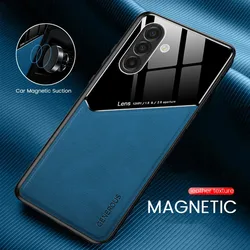 For Samsung Galaxy A57 A37 A17 A56 A36 A26 A16 A06 A55 A35 A25 A15 A24 Cover A14 A34 A54 5G TPU Leather Case Frame Protect Coqu