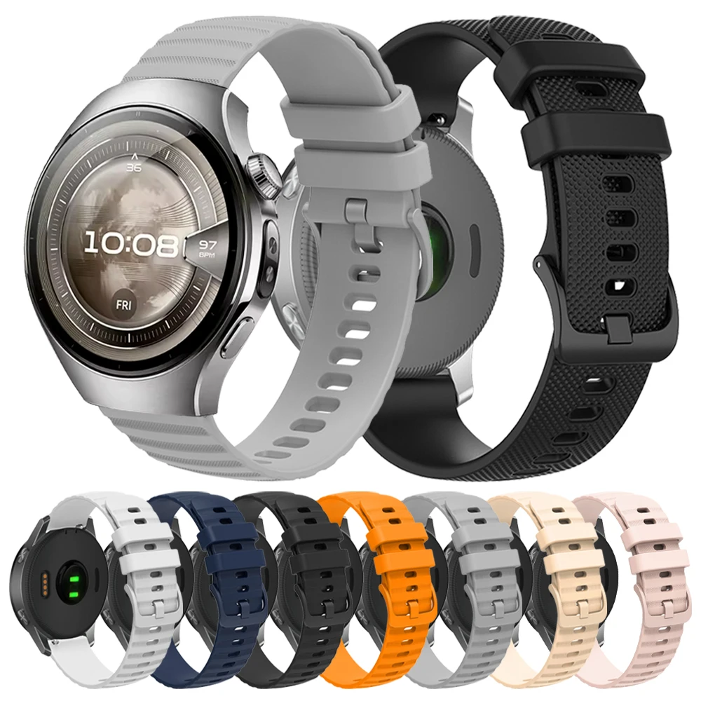 

Силиконовый ремешок 22 мм 20 мм для HUAWEI WATCH 5 46 мм 4pro GT 5 Pro GT5 4 3 2 Мягкий ремешок Honor MagicWatch 2 ES Спортивный сменный браслет
