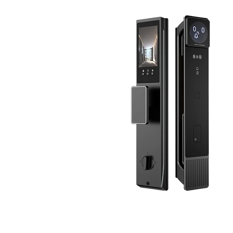 AI Voice Control Face Recognition Fingerprint Smart Door Lock for Home Entry Door Security Lock with Video Intercom and