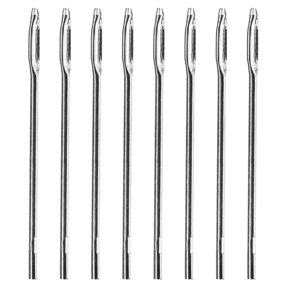 

8pcs Tire Repair Needle Glue Strip Tools for Car Bike Truck Split Eye Plug Kit Tire Patch Needles Repair Supply