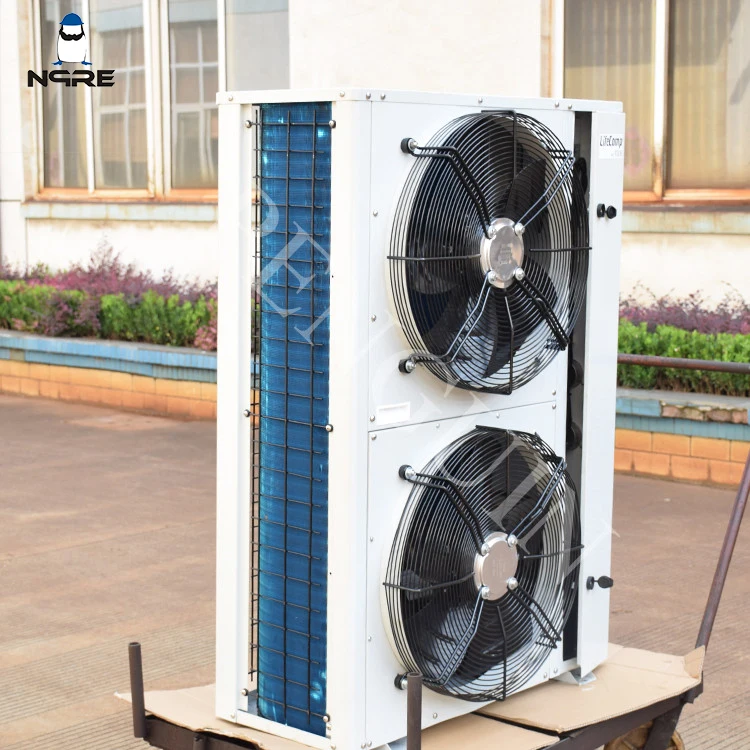 صندوق ضاغط التمرير 5 حصان وحدة تثبيت مبرد الهواء بمروحتين مزدوجتين