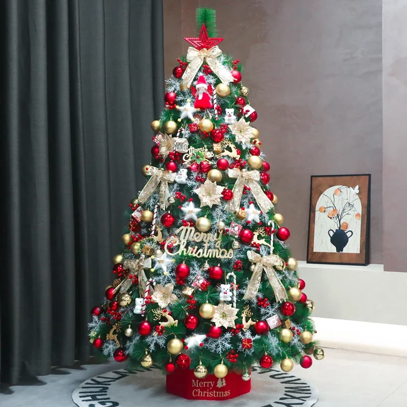 

New pine needle Christmas tree household large ornament DIY encrypted luminous Christmas decoration