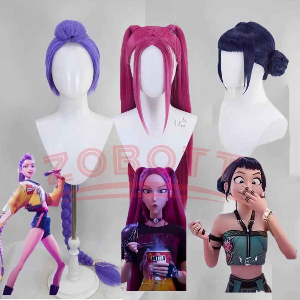 

Аниме Kpop Demon Zoey Hunters Косплей Руми Суперзвезда Мира Косплей Парик Huntrix Girl Group Wig Jinu Женщины Хэллоуин Вечеринка Ролевая игра