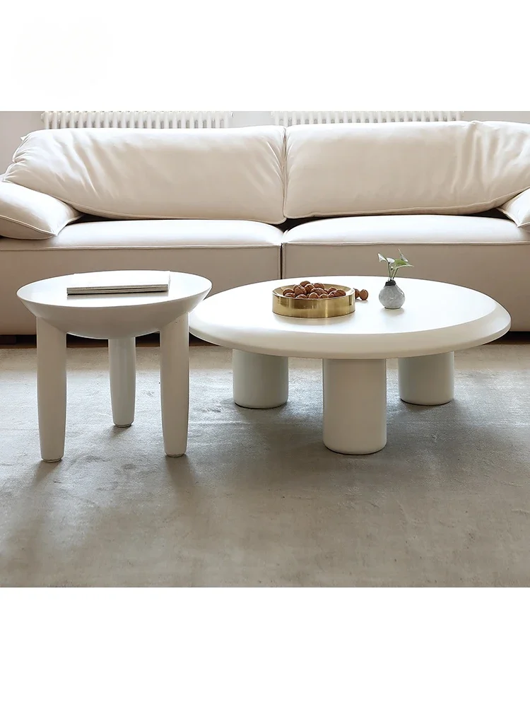 Gongyu Milk and Oil Style Nordic Designer Elephant Creative Circular Tea Table Milk and Oil Style Small House