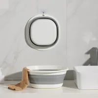 Plastic Folding Wash Basin, Portable Laundry Tub for Home, Bathroom, Kitchen, Adult & Baby Bath Basin, Travel Wash Basket