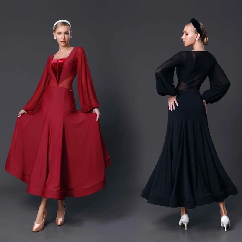 

Высококачественное платье для соревнований по бальным танцам для вальса, женские современные танцевальные платья для взрослых, самба, профессиональная одежда для латинских танцев SL13172