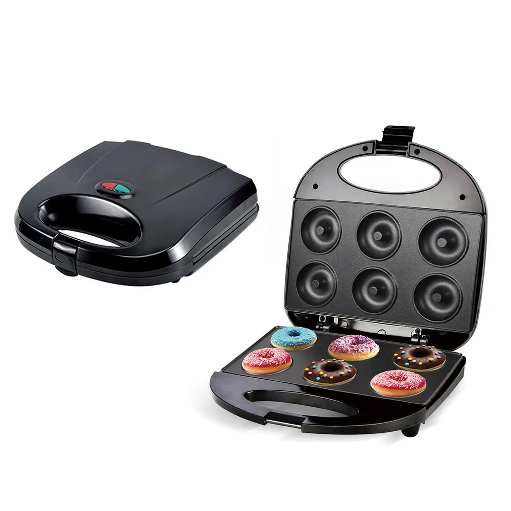 6 slice donut  baking machine, 6 holecake machine, breakfast