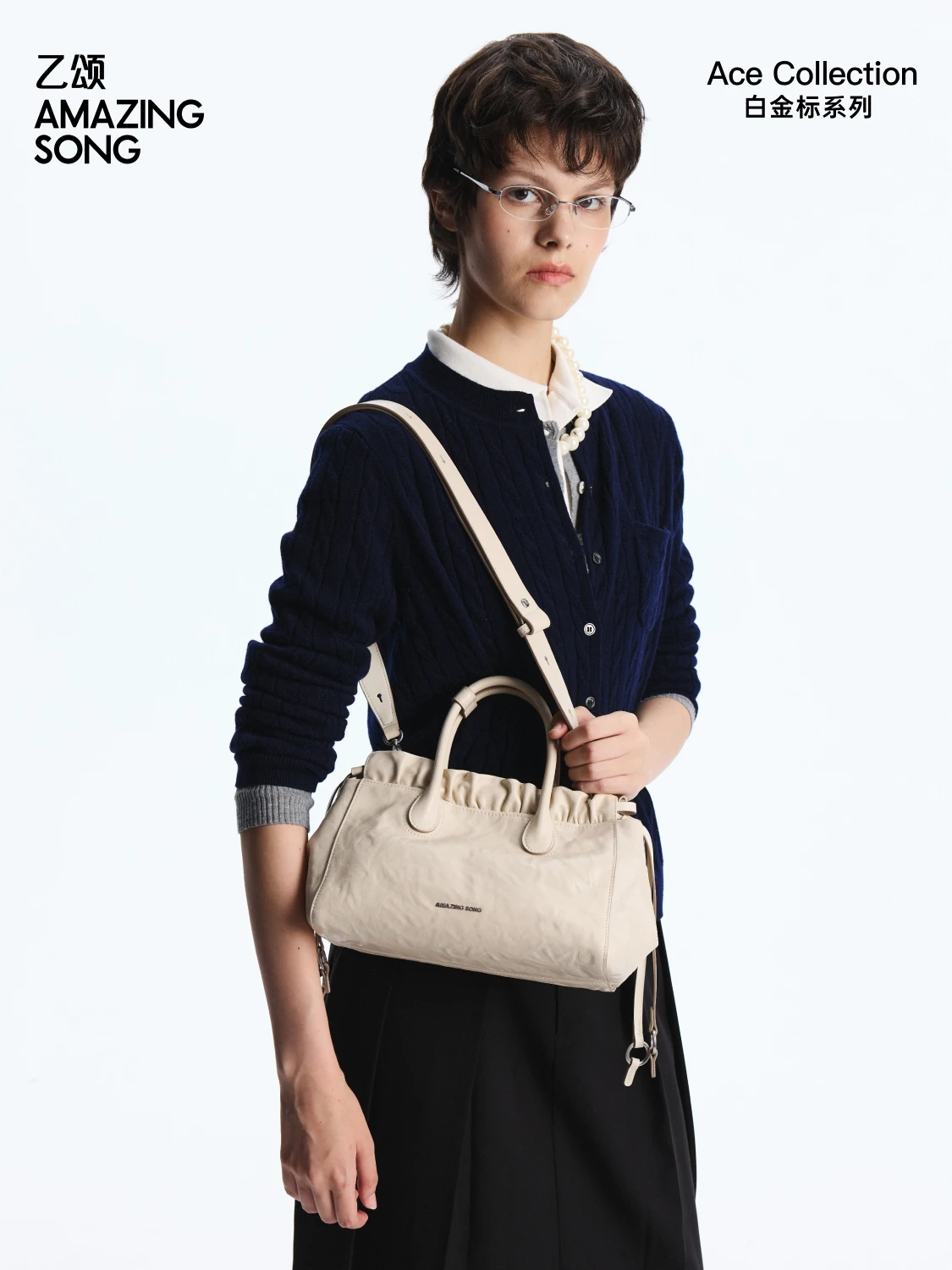 Amazing Song Cloud Hobo Bag Handheld Crossbody Bag Small New 2026 Top-Grain Cowhide Water-dyed Vegetable-tanned