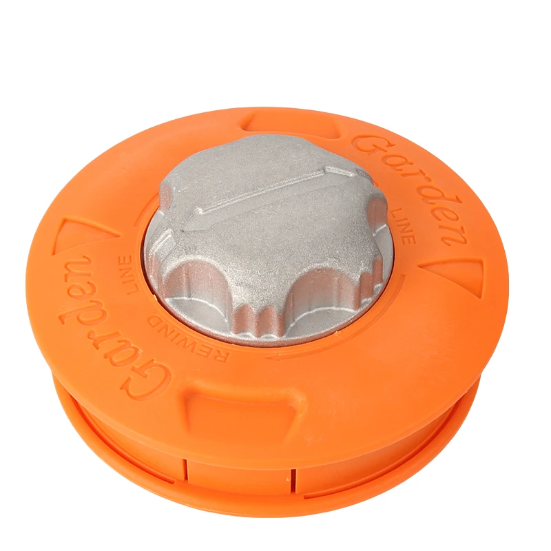 

M10 aluminum nylon cutting lawn mower bumper short tube mower 2 wire cutter head line rope saw grass brush lawn mower