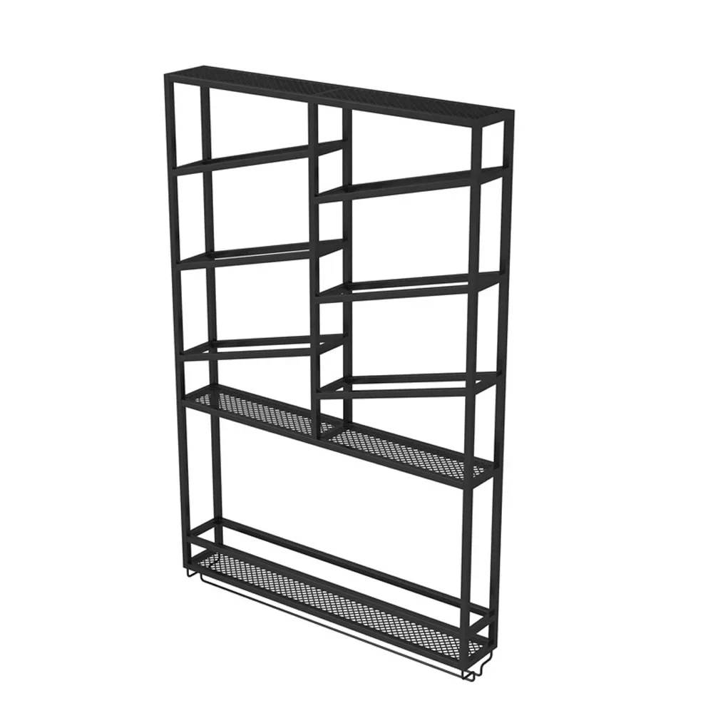 Simple Storage Red wine cabinet Wall mounted  Storage iron display