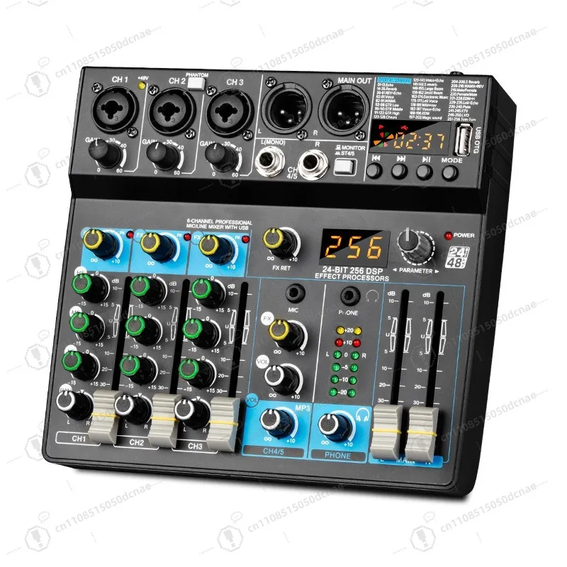 mixer-audio-a-5-canali-con-256-effetti-dsp-mp3-bluetooth-per-registrazione-dal-vivo-console-di-controllo-dj