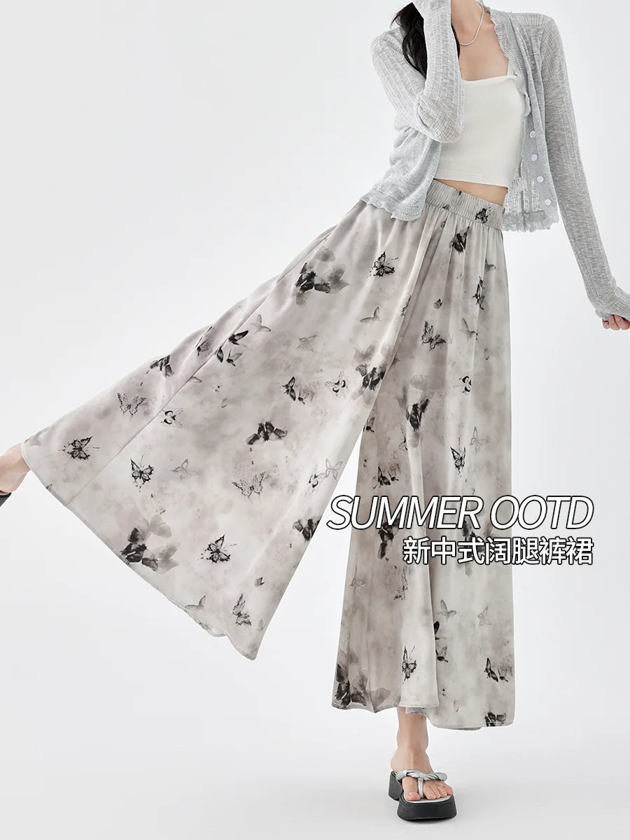 بنطال ذو قصة أرجل واسعة بني للنساء شتوي مبطن بالصوف قطيفة بطبقة مزدوجة بطانة لطيفة ملابس نوم مريحة بخصر مطاطي مبطن سوفتشيل