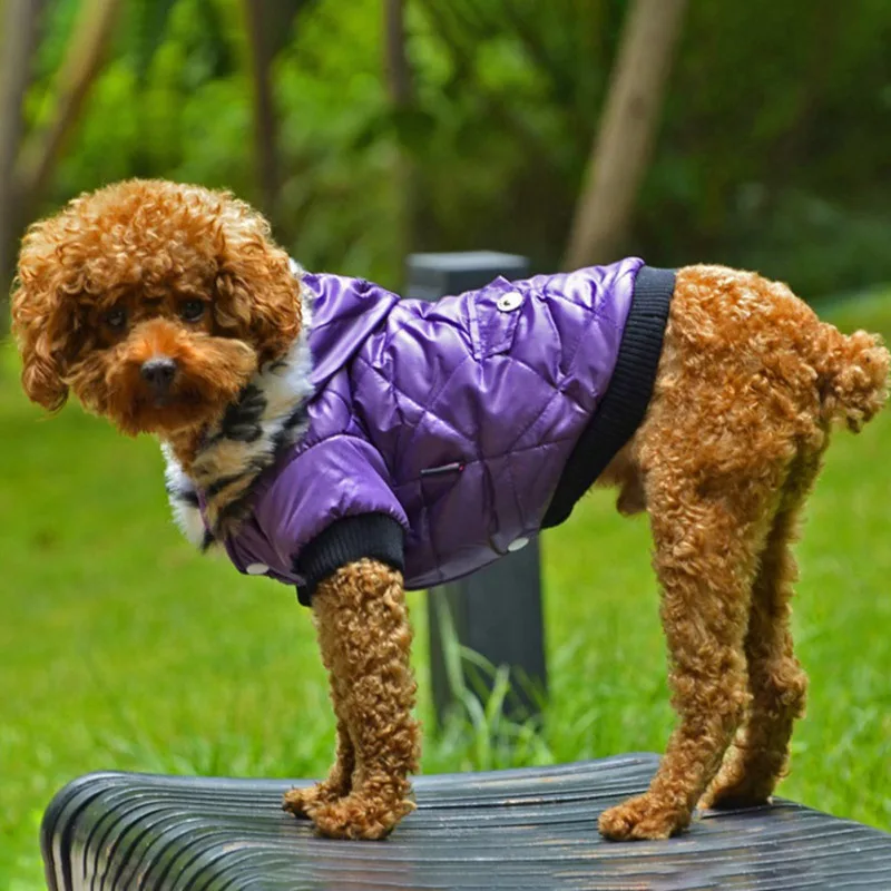 Pet Diamond Shape Casual Fake Pocket Down Jacket Dog Warm Plush Cotton-Padded Coat Cozy Overcoat Vest Cat Winter Onesie Suit