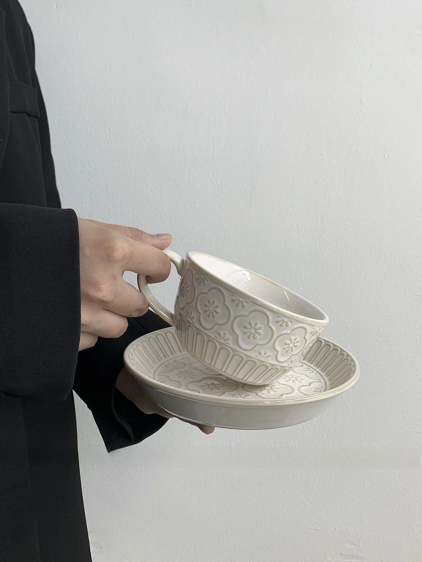 Retro Ceramic Coffee Cup with - огляд і ціна Coffee Tea Gift Set