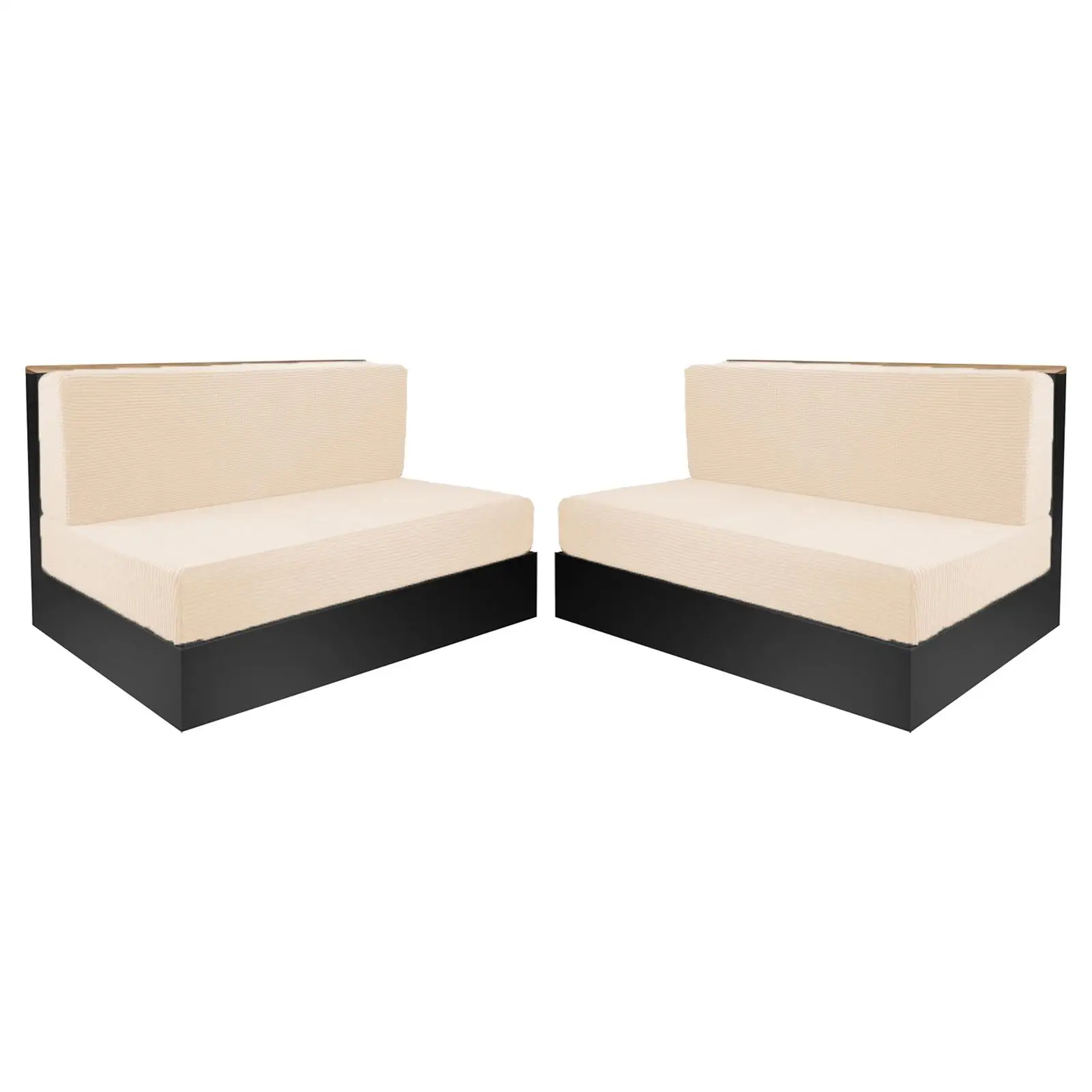 Stretch Sofa Cushion Covers for RV Bench Polyester Protector Washable Slipcovers Camper Furniture Accessories