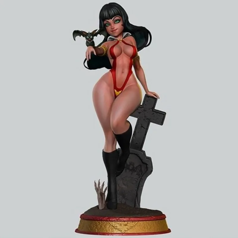 1/24 Scale Resin Figure Model Kit Cartoon Version Cute Vampire Fantasy Miniature Diorama Toy Unassembled Unpainted Free Shipping