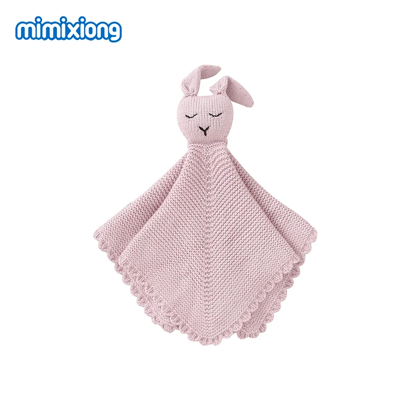 

Toddler Baby Appease Towel Washcloth Pure Cotton Gauze Knitted Newborn Lovely Muslin Security Blankets for Infant Kid Boys Girls