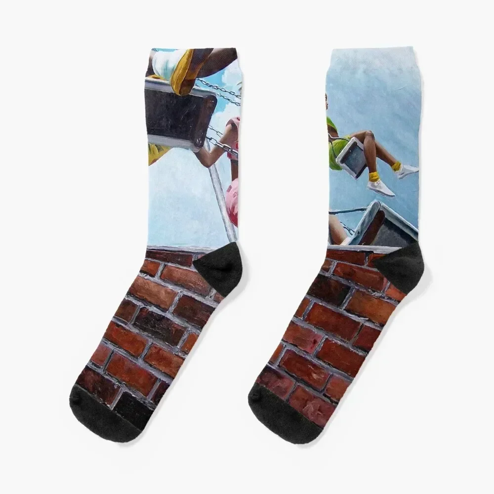 Girls Swinging Socks winter gifts retro Men Socks Women's