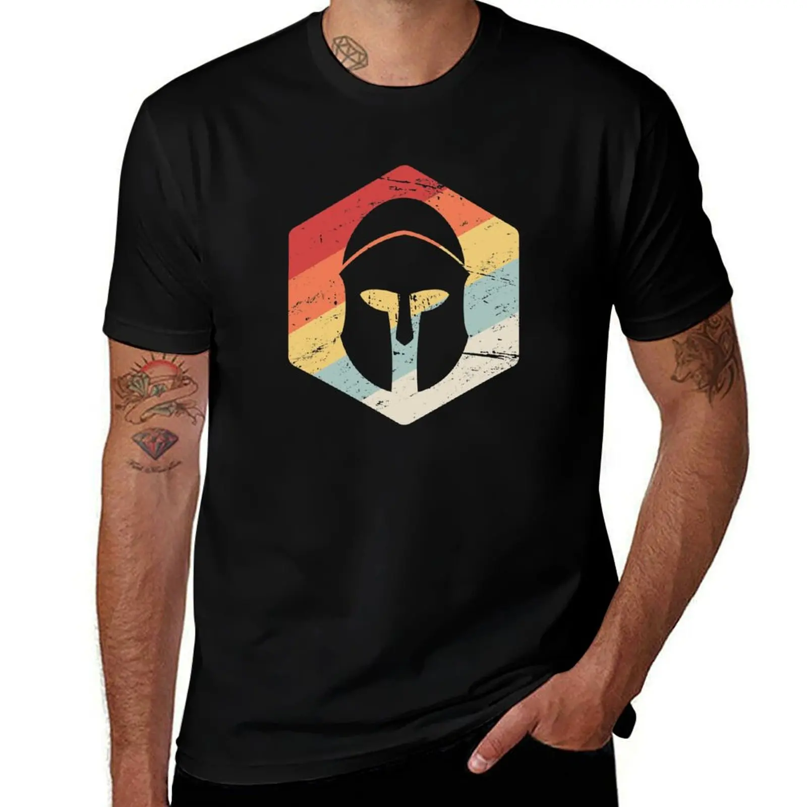 The Iliad - Ancient Greek Mythology - Retro T-Shirt Casual Streetwear Short Sleeve Tee