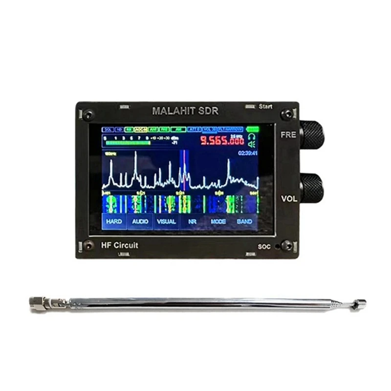 3.5 Inch Touch Screen Malachite SDR Pro Radio 50Khz-2GHZ Full Band Aviation Band DSP SDR Receiver With Antenna