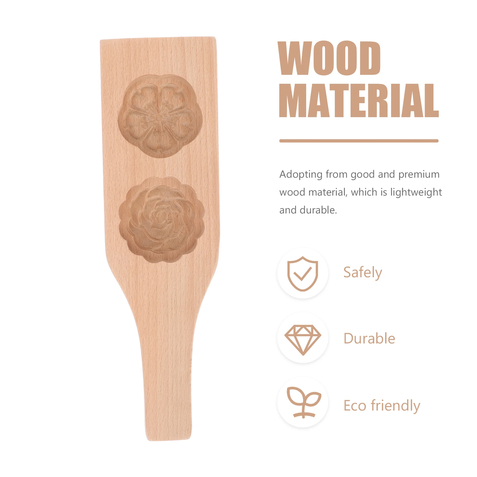

Moon Cake Mold Wooden Hand Press Cookie Shaper Baking Cakes Asian Pastry Tools Wax Melt PineappleCake Maker Lightweight