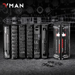 138 In 1 Electric Professional Screwdriver Set Cordless Multifunctional iPhone & Glasses Repair Tool Magnetic Bit Household Kit